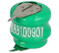 vhbw NiMH pile bouton de remplacement pour type V40H 2 épingles 40mAh | 2,4V convient pour les batteries de modélisme etc.