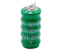 vhbw NiMH pile bouton de remplacement pour type V80H 2 épingles 80mAh 6V convient pour les batteries de modélisme etc.