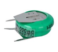 vhbw NiMH pile bouton de remplacement pourment 3 épingles type V80H | 80mAh 1,2V convient pour les batteries de modélisme etc.