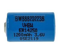 vhbw Pile au lithium ER14250 remplacement pour TL-5151, TL-5151S, TL5151S, UHE-ER14250 - Pile spéciale (1200mAh, 3,6V, Li-SOCl2)