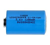 vhbw Pile au lithium LS14250 remplacement pour 1/2 AA LS14250PFR - Pile primaire avec connexion à souder (1200mAh, 3,6V, Li-SOCl2)
