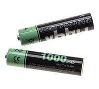 vhbw Piles rechargeables AAA, 2 pcs compatible avec AEG Eole 1425, 1800B, 1825 (1000mAh, 1,2V, NiMH)