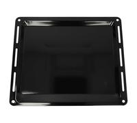 vhbw - Plaque de four noire, émaillée, revêtement anti-adhérence compatible avec Bauknecht BL-Serie, BL xxxx - 44,5 x 37,5 x 2,5 cm