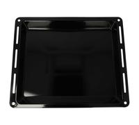 vhbw - Plaque de four noire, émaillée, revêtement anti-adhérence compatible avec Privileg PCCI 8-Serie, PCCI 8xxxxx - 44,5 x 37,5 x 5 cm