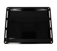 vhbw - Plaque de four noire, émaillée, revêtement anti-adhérence compatible avec Whirlpool AKZM-Serie, AKZMxxx - 44,5 x 37,5 x 2,5 cm