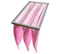 vhbw Sacs filtrants pour système de climatisation et ventilation - Filtre à air F7, 28,7 x 59,2 x 36 cm, rose
