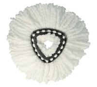 vhbw Serpillère compatible avec Vileda EasyWring & Clean, EasyWring & Clean Turbo balai nettoyant - Tête de rechange, microfibre, blanc