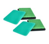 vhbw Set de filtres compatible avec Honda GCV160A, GCV135, GCV135E, GCV160 moteur pour scarificateur, tondeuse à gazon - 2x filtre à air, 2x préfiltre