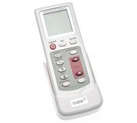vhbw Télécommande compatible avec Feilu Everbright Fedders Gree Huabao Hualing Conrowa Frestech Galanz climatiseurs + support blanc
