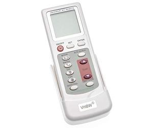 vhbw Télécommande Universelle pour climatiseurs + Support Blanc
