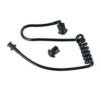 vhbw Tube accoustique, 2 Embouts d'oreille pour Headset, Radio - Transparent/Noir