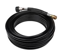 vhbw Tuyau de rallonge 15 m compatible avec Kärcher K5, K 444M-PLUS-EXKL, K 490 M plus nettoyeur haute pression avec connexion M22 x 1,5, noir