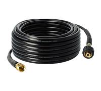 vhbw Tuyau de rallonge 20 m compatible avec Kärcher K 5.80 M T 200, K 5.91 MD nettoyeur haute pression avec connexion M22 x 1,5, noir