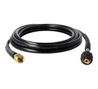 vhbw Tuyau de rallonge 5 m compatible avec Kärcher K2, G 7.10 M, K 2.00 plus, K 2.01 nettoyeur haute pression avec connexion M22 x 1,5, noir
