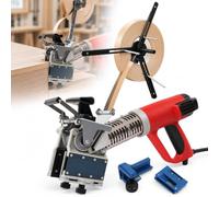 Vhewq Plaqueuse De Chants Manuelle Portable, pour Le Travail du Bois, avec Une Température De 50 à 610 °c Et 3 Réglages De Débit d'air, pour Le Bois, Le Plastique, Le PVC, La Construction Et
