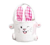 Vhjlfig Panier en peluche de Pâques | Panier de rangement pour lapin en peluche, sac de rangement de Pâques | Pour Varanda Pátio Jardim Casa Quarto E Alpendre