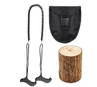 Vhjlfig Scie À Chaîne Manuelle,Scie De Poche Avec Poignées | Outil d'Élagage Portable Pliant pour Camping Randonnée Chasse Randonnée en Montagne Taille de Bois et Activités Extérieures