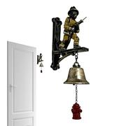 Vhjlfig Sonnette Pompier | Cloche D'Alarme Sonore Puissante - Ornement Commémoratif Vintage À Fixation Murale pour Décor Intérieur Extérieur Maison Jardin Porche Entrée