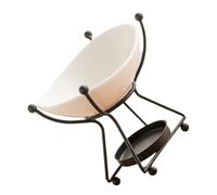 VHKJewE Support for Bougie Chauffe-Plat à Pieds for Un Espace de Vie paisible et Chauffe-Huile Amovible(Black)