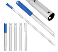 VHUTOU Perche telescopique en Aluminium, 5 Sections Perche de Piscine (0.3m à 1.7m) - Compatible EZ Clip - Barre Télescopique Design Ultra-Résistant pour Nettoyage Intense de Piscine + Accessoires