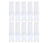 ViaGasaFamido Ampoules LED G9 10 pièces sans scintillement économie d'énergie 3W 500lm pour lustre lampe table remplacement stable haute luminosité