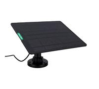 ViaGasaFamido Chargeur Solaire, pour Ring Doorbell 4 3 Plus 2 Panneau | Silicium Monocristallin, Puissance Continue de 5,3 W, Sortie 5 V, Câble de 3 Mètres, Usage Extérieur Résistant à la Pluie,