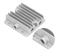 ViaGasaFamido Culasse en Aluminium de Remplacement pour Compresseur D'air 550W, avec Trou de Vis de 11mm et Bords de sécurité Polis pour Compresseur D'air 1100W