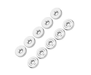 ViaGasaFamido Écrous Moletés M4 10 Pièces en Acier au Carbone GB807 Standard pour Assemblage Mécanique et Réparation de Poignée Résistant et Idéal pour Bricoleurs Mécaniciens Professionnels
