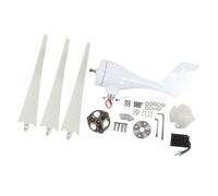 ViaGasaFamido Éolienne Magnétique Générateur d'éolienne 500 W avec Fibre de Nylon Générateur à Aimant Permanent à 3 Lames Contrôleur MPPT 12 V pour Lampadaire Hybride Solaire éolien (24V)