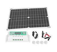 ViaGasaFamido Kit de Panneau Solaire Monocristallin Flexible avec | Alimentation portable hors réseau pour camping-car, deux ports USB, stratification ETFE légère, charge de maintien de
