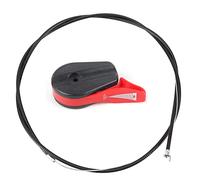 ViaGasaFamido Kit de Remplacement de Commutateur de Commande D'accélérateur de Tondeuse à Gazon, Câble de 59 Pouces, 2 Options de Couleurs avec Câble D'accélérateur de 150 Cm pour (Rouge)