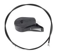 ViaGasaFamido Kit de Remplacement de Commutateur de Commande D'accélérateur de Tondeuse à Gazon, Câble de 59 Pouces, 2 Options de Couleurs avec Câble D'accélérateur de 150 Cm pour (Black)