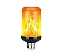 ViaGasaFamido LED FLAME Ampoules Réalistes 4 Modes Light Flicching Light E27 Économie D'énergie pour Halloween Christmas Decorations Patio Outdoor Indoor Home Party Decor (Couleur assortie)