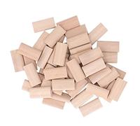 ViaGasaFamido Lot de 50 Dominos en Hêtre Massif Chevilles Plates 8x22x40mm pour Assemblage de Meubles Menuiserie et Ébénisterie Tenons d’Insertion Précision