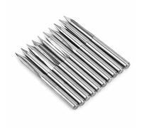 ViaGasaFamido Mèches de Routeur en Acier au Tungstène, Fraise CNC à 30 Degrés, Tige de 3.175mm avec Meulage Miroir pour la Gravure sur Bois et la Sculpture sur Métal, 10 Pièces (30*0.2)