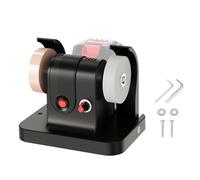 ViaGasaFamido Mini Meuleuse D'établi électrique sans Fil, Ponceuse et Polisseuse avec 4 Patins Antidérapants, Moteur en Cuivre Pur de 100 W pour le Polissage du Métal et du Bois