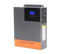 ViaGasaFamido Onduleur Solaire, Chargeur à Onde Sinusoïdale Pure 5600 W 48 V avec Contrôleur Solaire MPPT 80 A, Entrée PV 500 V, Transfert 10 Ms, pour Alimentation de Secours de Cabine de