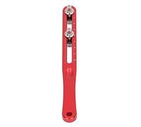ViaGasaFamido Ouvre-boîtier d'horloge Réglable en Acier Inoxydable, Outil Durable avec échelle pour Un Remplacement Facile de la Batterie, Idéal pour Les Amateurs d'horloge et la Réparation (Rouge)