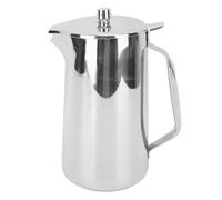 ViaGasaFamido Pichet en Acier Inoxydable de 2 L, Pichet D'eau Froide de 68 Oz, à Jus, Carafe à Boisson avec Couvercle et Bec Verseur pour la Maison, le Restaurant, la Cuisine, le thé,