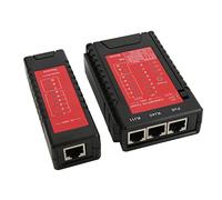 ViaGasaFamido Testeur de Câble Réseau NF-468S avec Test POE RJ45 RJ11 RJ12 et Détection de Séquence de Fils pour Système Téléphonique et Réseau Informatique