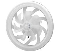 ViaGasaFamido Ventilateur de Plafond LED à intensité Variable avec Lumière et Télécommande, 6 Vitesses, 3000-6500K, Profil Bas, pour Chambre à Coucher, Chambre D'enfant, Salon, Plafond Bas (WHITE)
