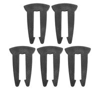 ViaGasaFamido Verrouillage de Bouton de Cuisinière en Silicone, 5 Pièces, Conception Résistante à la Chaleur, Boutons de Four Résistants aux Bébés, Couvercles de Serrures pour Cuisinières à