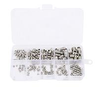 ViaGasaFamido Vis sans Tête Hexagonales Vis à Douille Hexagonale en Acier Inoxydable Assortiment de 200 Pièces de sans Tête M3 M4 M5 M6 M8 pour Utilisation en Atelier d'assemblage de Meubles de