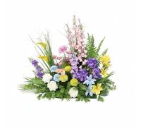 Viahsen Arrangement Floral Décoratif Synthétique Bouquet Artificiel Composition Florale Structure Suspendue en Fleurs en Soie Longue Durée pour Effet Frais, Jardin De Monet - Style E