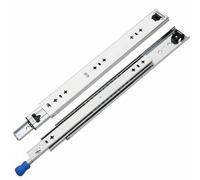 Viahsen Glissière de Tiroir Support Coulissant pour Armoire Mécanisme de Blocage Fonctionnement Fluide en Acier Résistant à l'Usure Adaptée à l'Utilisation, 30CM, Avec Verrou