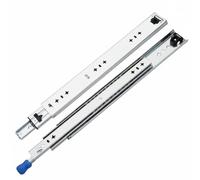 Viahsen Glissière de Tiroir Support Coulissant pour Armoire Mécanisme de Blocage Fonctionnement Fluide en Acier Résistant à l'Usure Adaptée à l'Utilisation, 75CM, Avec Verrou