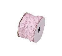 Viahsen Guirlande Feuille Tissu Ruban Guirlande Feuillage Vigne Décorative Bordure Textile Texture Délicate Aspect Naturel pour Accessoires de Mariée Décor de, Pink