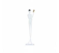 Viahsen Sculpture Femme Lectrice Figurine Lecture Statue Femme Moderne Décoration Bureau Design Épuré en Métal Surface Lisse Adaptée aux Étagères Table d'Entrée Lecture, White