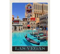 vianmo Panneau en bois 40x30 cm Las Vegas Bootstour USA Casino Amerika