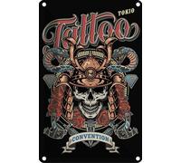vianmo Plaque en tôle 30x20 cm Tattoo Tokio Convention 13 May